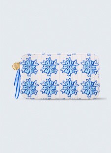 Nécessaire Floral Azul